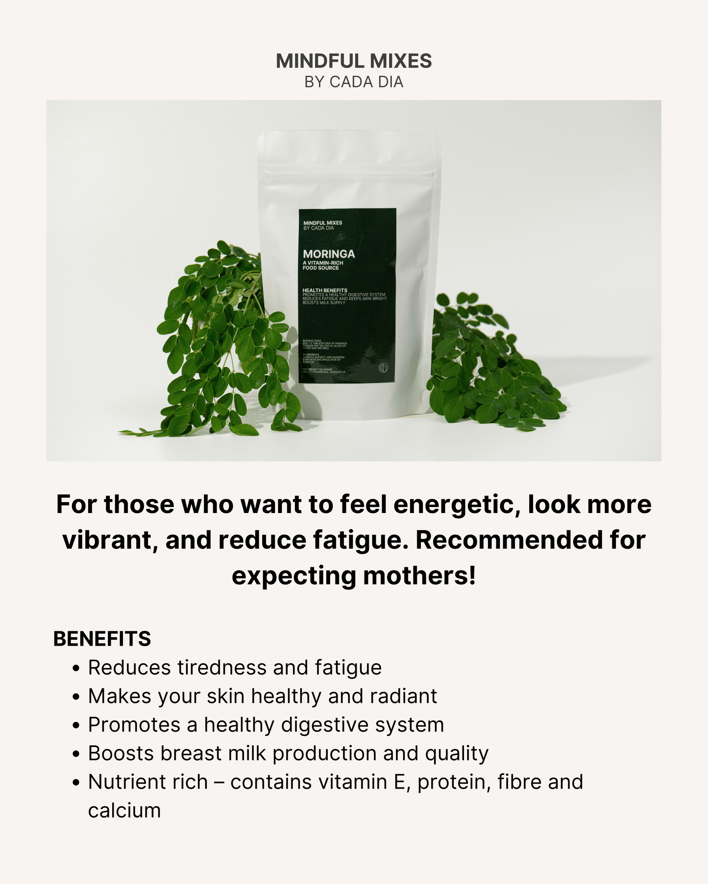 Mindful Mixes in Moringa