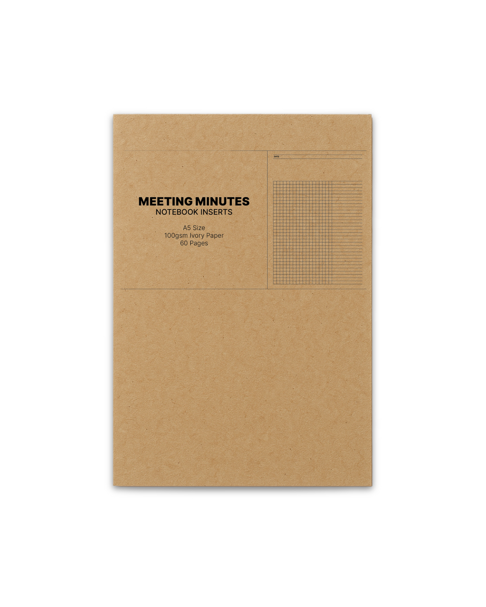 Meeting Minutes Notebook Insert