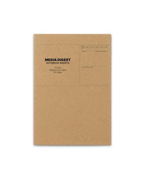 Media Digest Notebook Insert