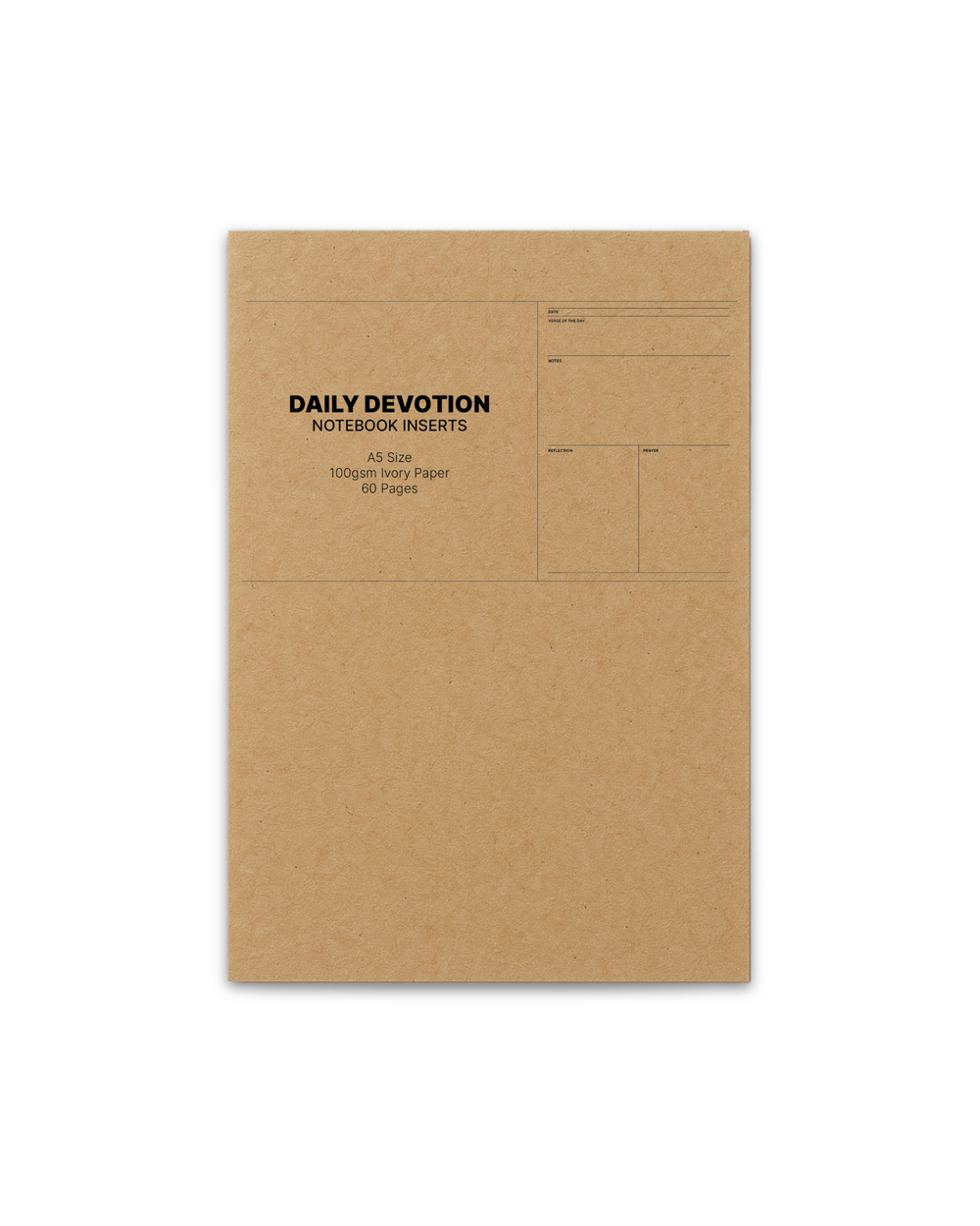 Daily Devotion Notebook Insert