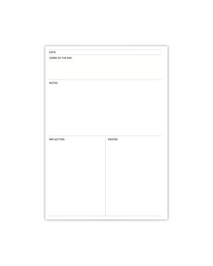 Daily Devotion Notebook Insert