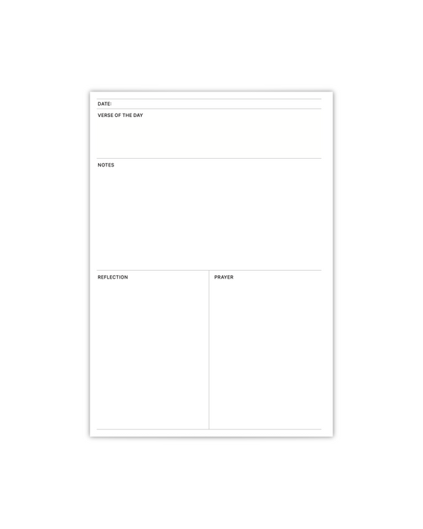 Daily Devotion Notebook Insert