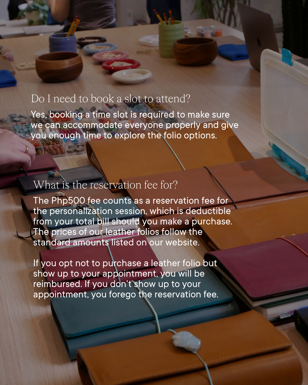 Leather Folio Personalization Session