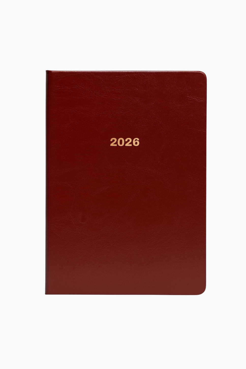 Hardbound Dated 2026 Planner in Garnet (Pre-Order)