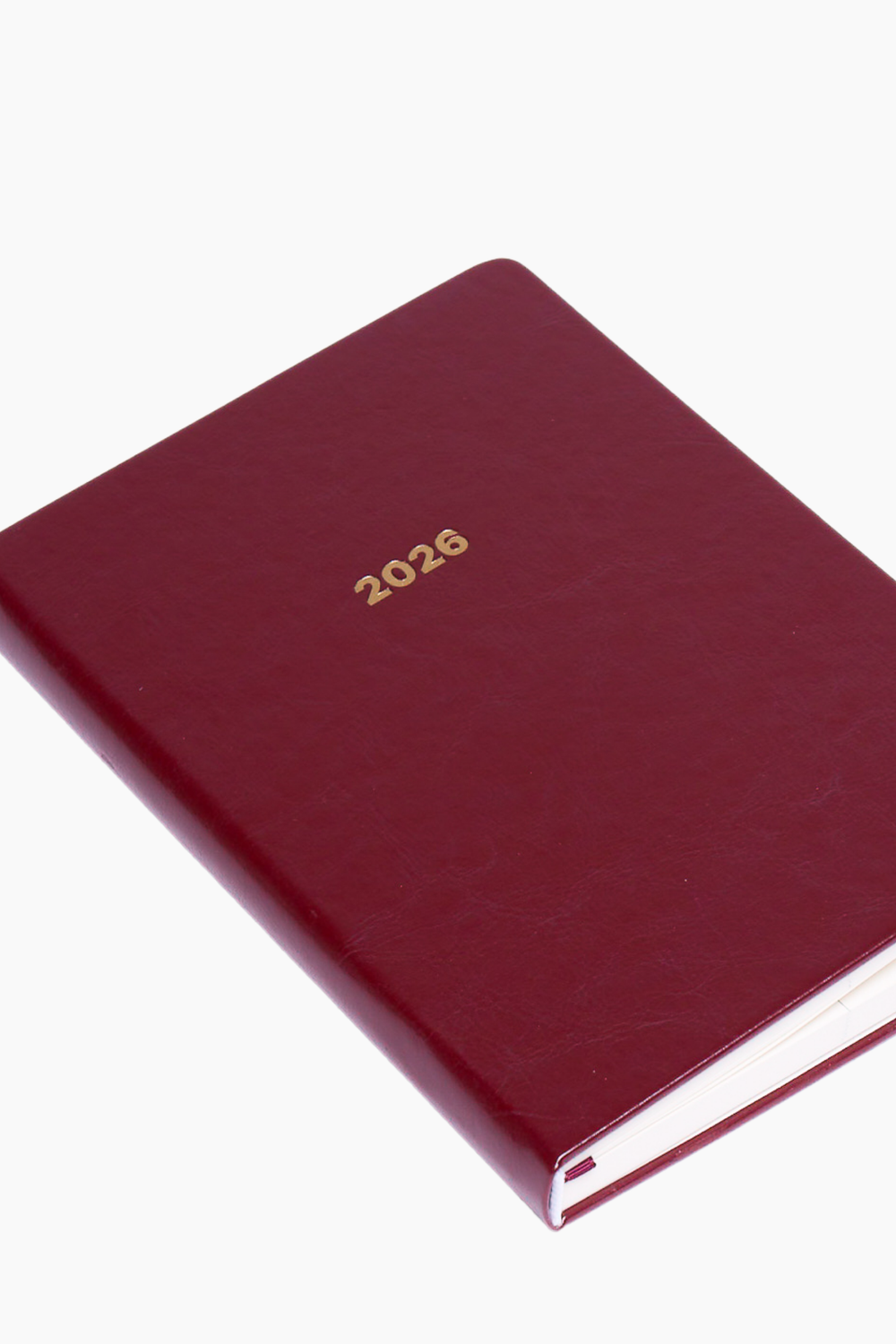 Hardbound Dated 2026 Planner in Garnet (Pre-Order)