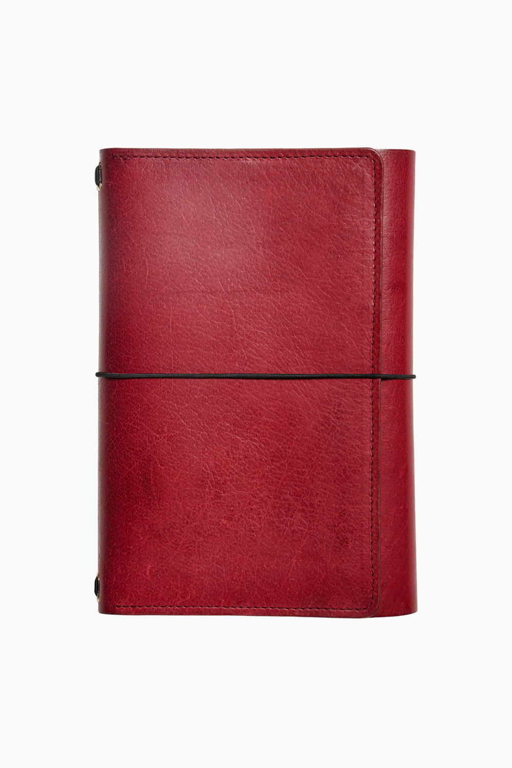Trifold A5 Leather Journal in Merlot