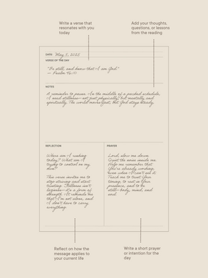 Daily Devotion Notebook Insert