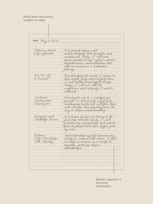 Focus Notes Notebook Insert