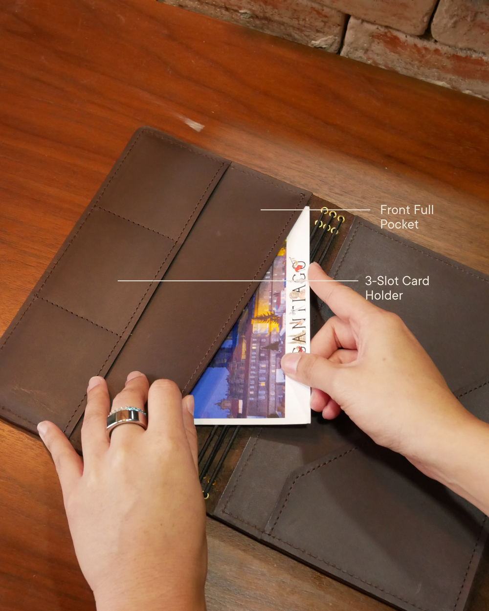 Trifold Atlas (A5) – Italian Leather