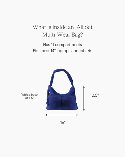 All Set Multi-Wear Bag in Admiral Blue