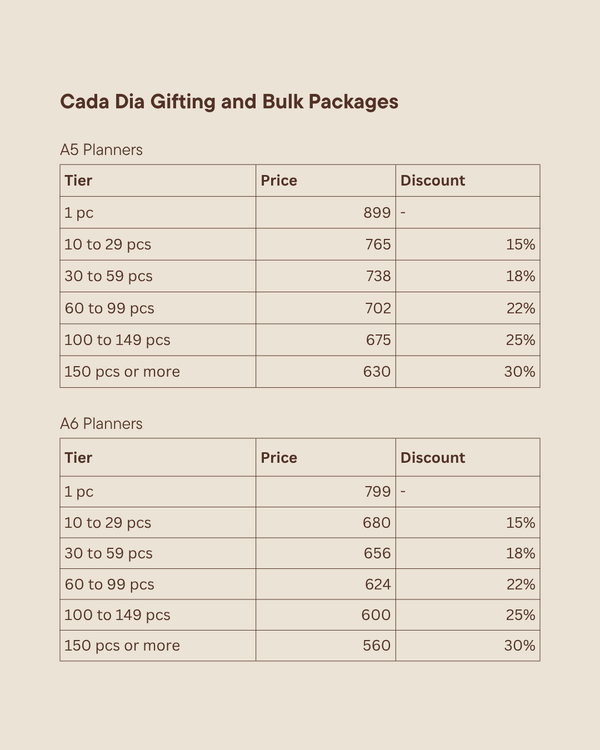 2027 Planner Gifting and Bulk Packages