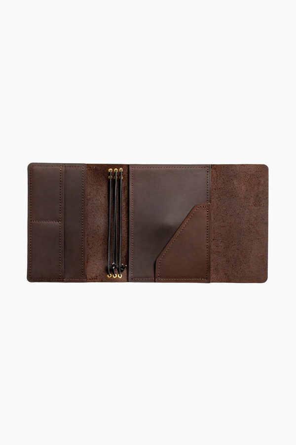 Trifold Trove (A6) Folio – Crazy Horse Leather