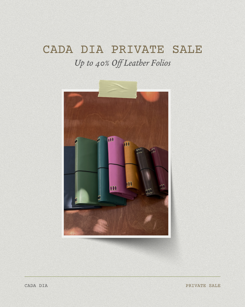 Leather Folio Private Sale