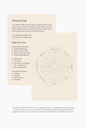 Hardbound Dated 2026 Planner in Garnet (Pre-Order)