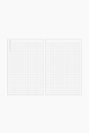 Daily Grid Notebook Insert