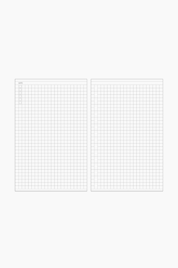 Daily Grid Notebook Insert