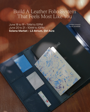 Cada Dia in Solana Market - Leather Folio Personalization Session