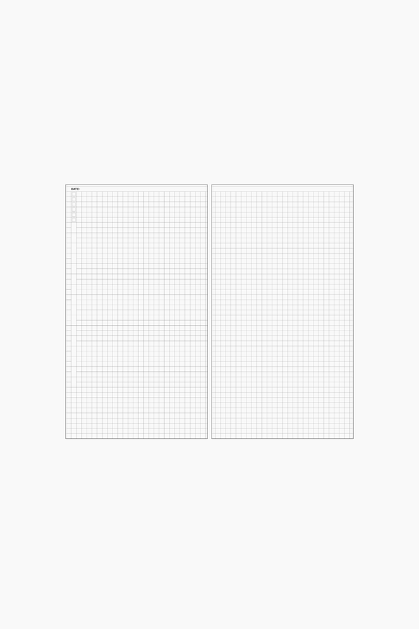 Daily Grid Notebook Insert